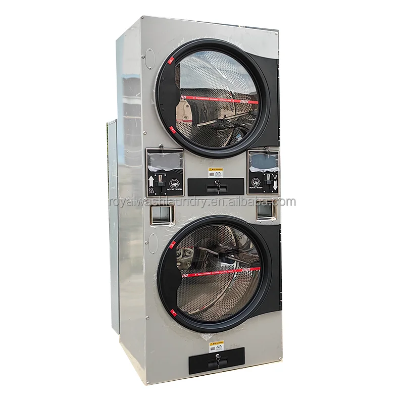 washing equipment Coin/card Operated Stack Dryer laundry dryer machine for Laundromat Self Service