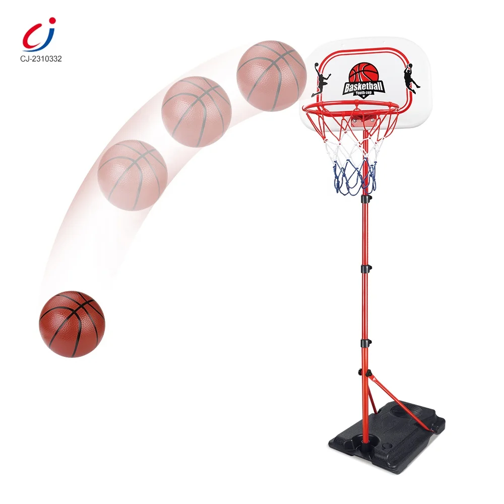 Adjustable height indoor outdoor play sport high quality kids shooter game hoop basketball stand toy