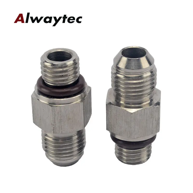 AN6  Stainless Steel Banjo Eye Brake PTFE Hose Fitting/Hose Ends Adapter For Car Auto Motorcycle 180 Degree/90 Degree/45Degree