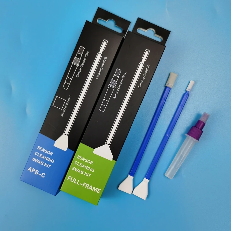 Portable Lint Free Double Ended Microfiber Sensor Swab APS-C Camera Cleaning Kit