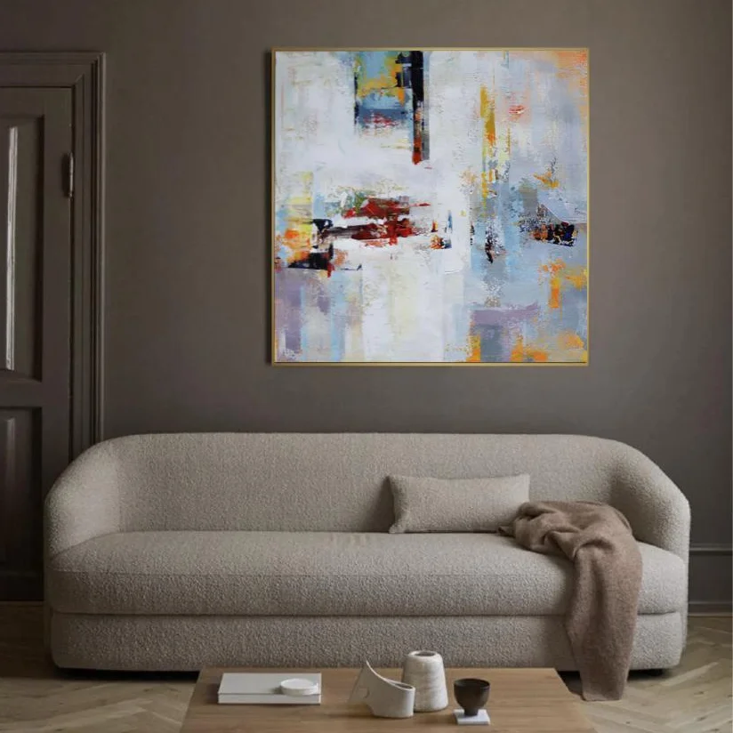 New Arrival Original Design Modern Home Decor Abstract Wall Art Picture Colorful Art Work Painting Living Room Wall Decoration