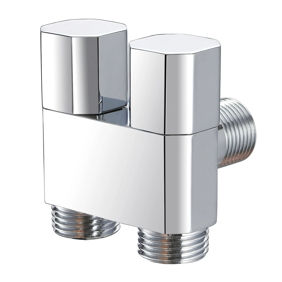 Brass Polished Chrome  Function Angle Valve Shut Off Valve for Bidet Sprayer Shattaf