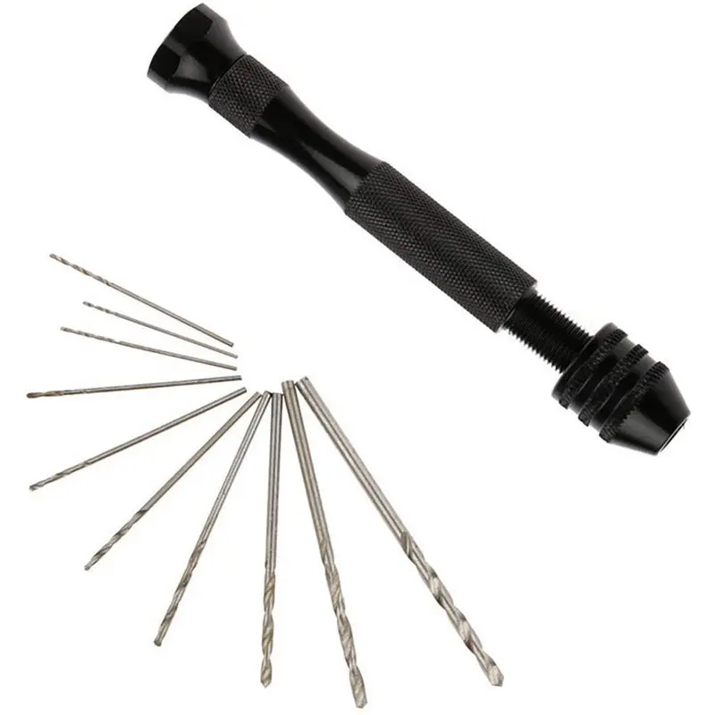 Woodworking Hand Drill Bits precision Twist Bit 0.8-3.0mm 11-piece set suitable for metal wood jewelry plastic and model making