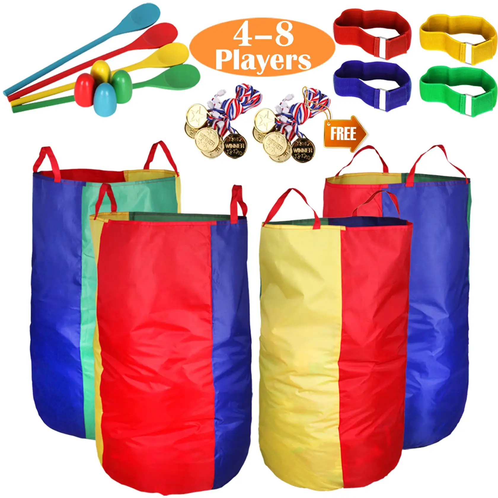 Sensory Autism Stress Relief Training Equipment Kinggarden Fitness Exercise Early Education Potato Sack Race Bags For Kids