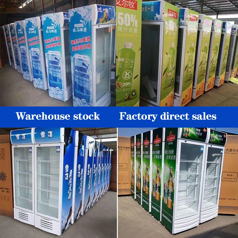 Custom Commercial Beverage Cabinet Freezer Chiller Beer Refrigerator for Supermarket Beverage Display Cooler