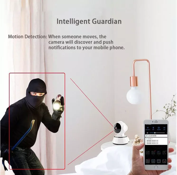 2022 новая HD 720P V380 Wi-Fi сетевая интеллектуальная мини-камера видеонаблюдения с дистанционным
