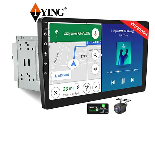 Оптовая продажа 4-ядер сенсорный экран 1 Din 9 дюймов Android Carplay Авто Радио стерео аудио DVD плеер
