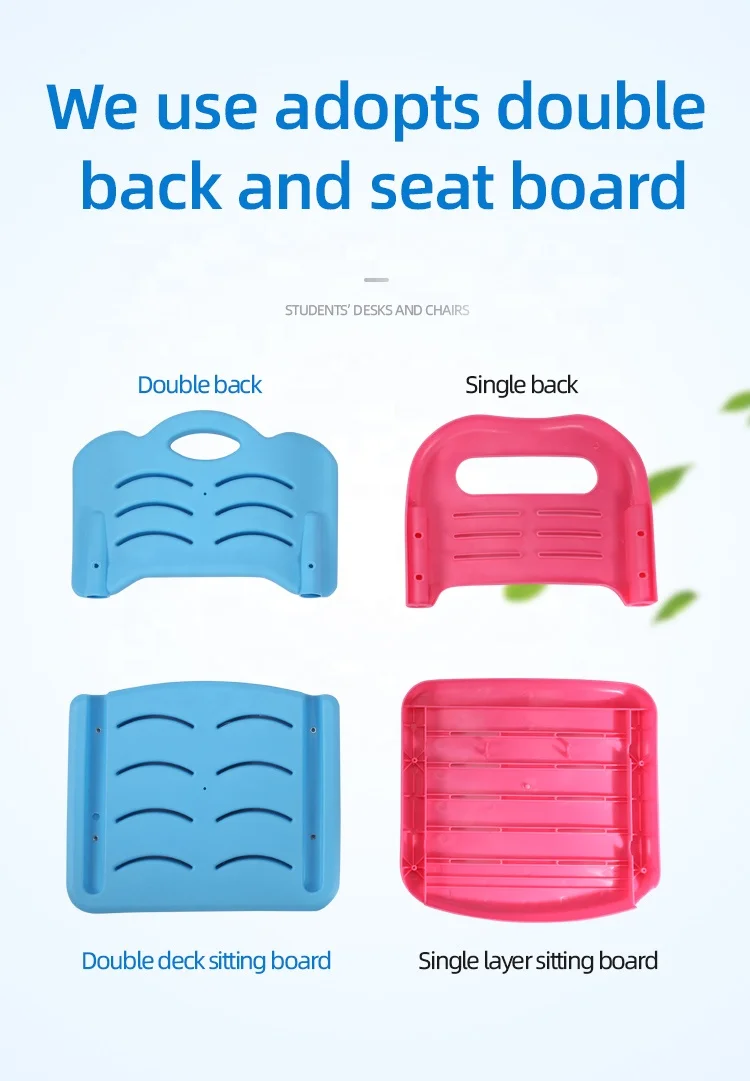 Children Desk and Chair Set Height Adjustable Kids School Student Study Table