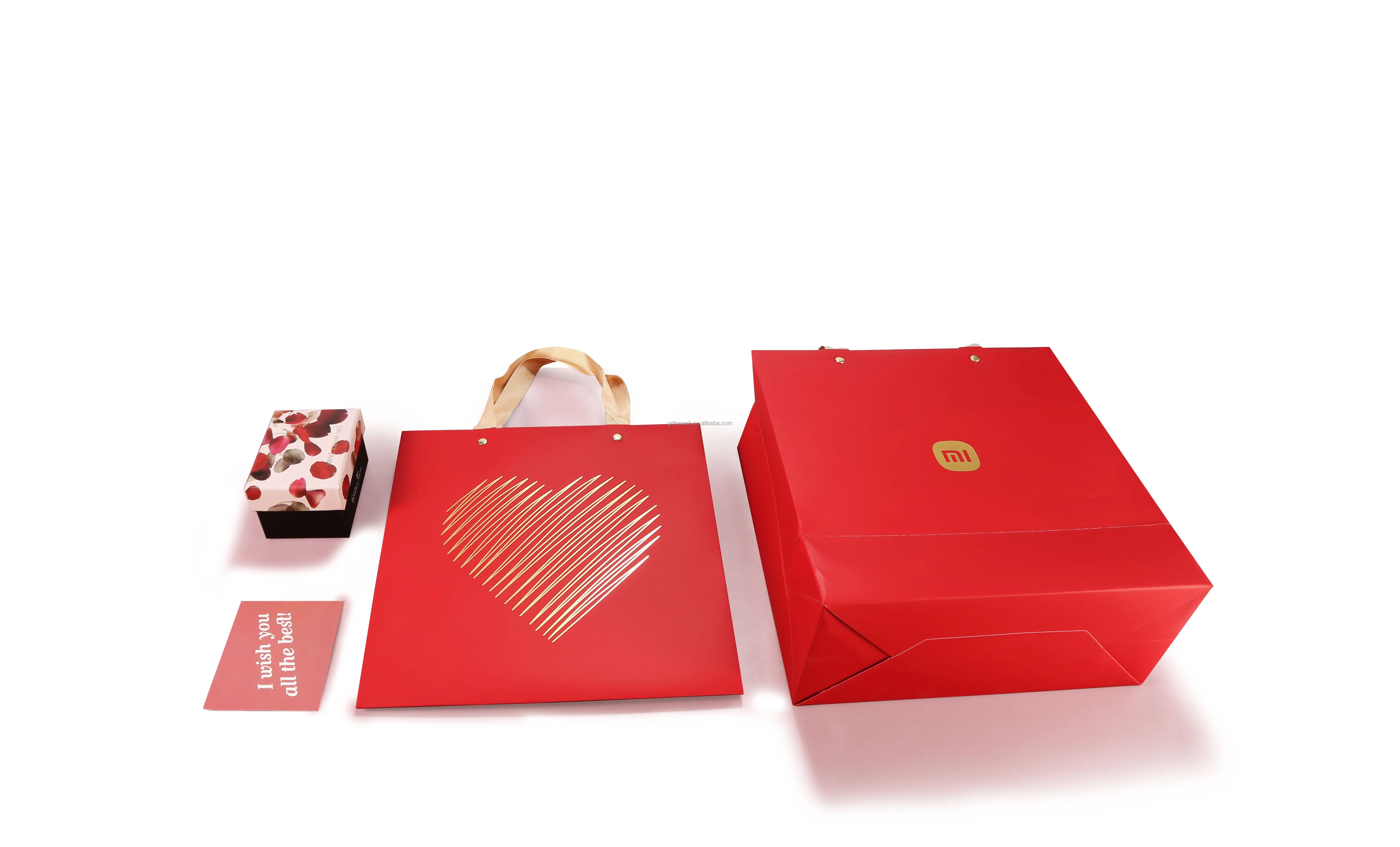 Wholesale Custom Printed Reusable Bio-Degradable Christmas Gift Bag Embossed Paper Packaging Shopping Bags