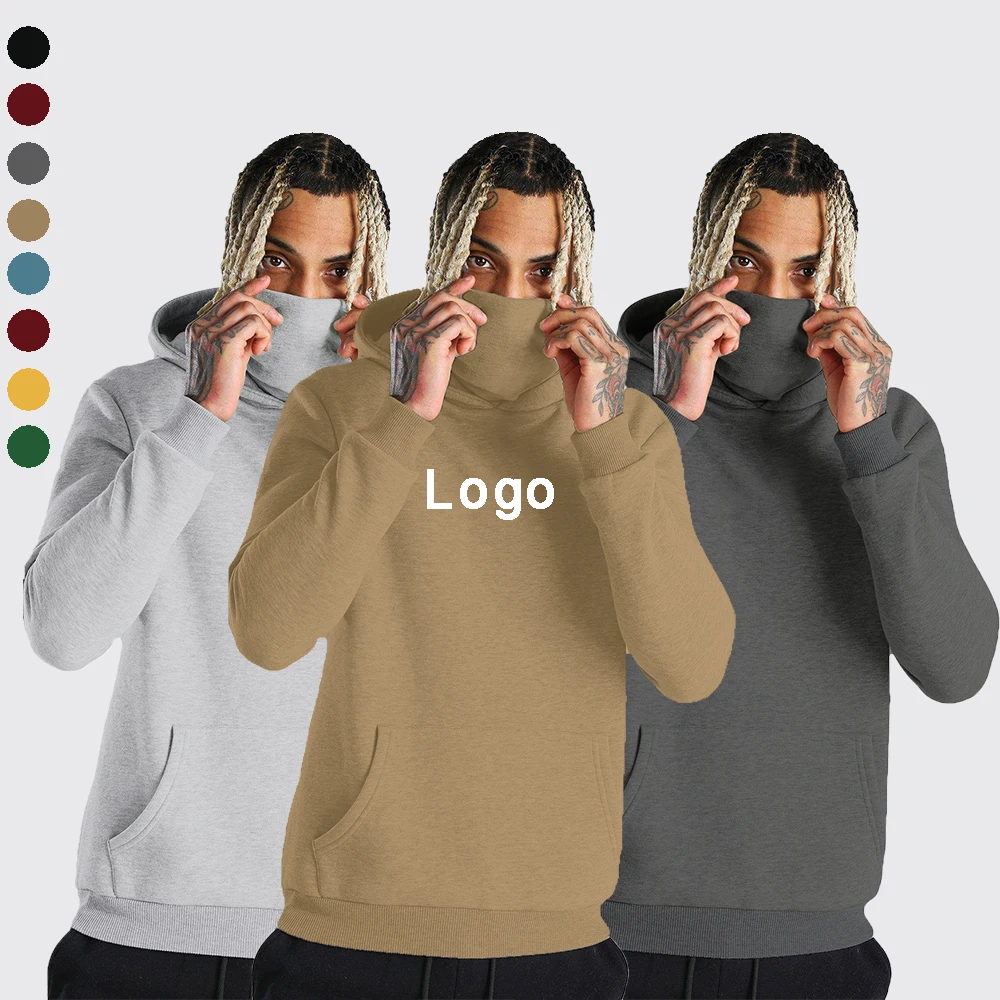 
New hot selling products plain Face Cover hoodies oversized mens hoodie for men Made In China Low Price 
