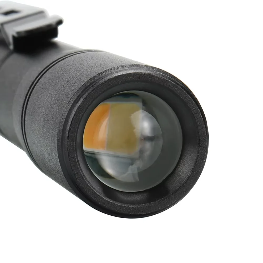 Hot Selling White and Yellow LED Pen Light Pocket Clip Aluminum Alloy Nursing Torch Lamp Dry Battery Powered for Medical Use