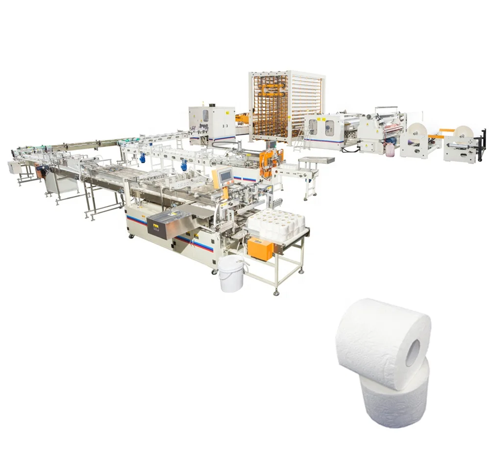 CE High Speed Full Automatic Toilet Roll Paper Making Machine Production Line