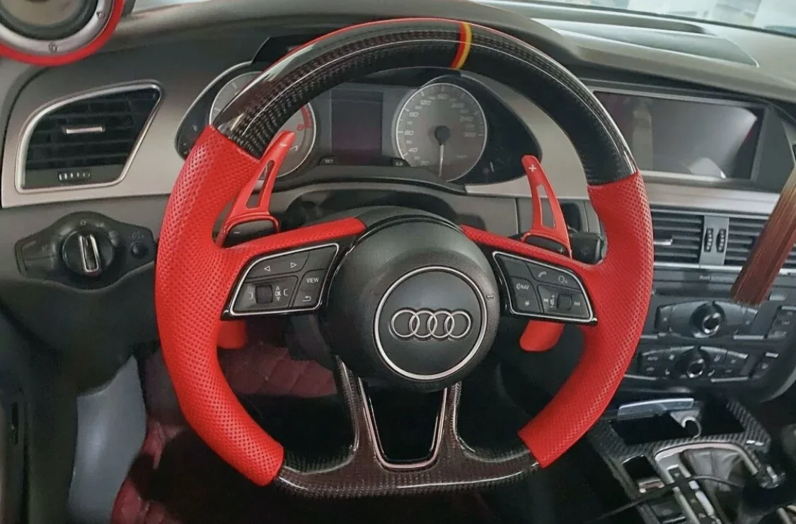 S3 S4 S5 S6 RS3 RS5 RS6 Carbon Fiber Steering Wheel For AUDI A3 A5 A6
