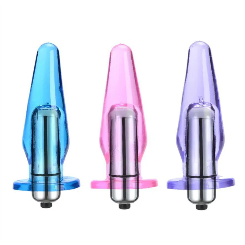Anal Plug Unisex G-spot Stimulator Prostate Massager Masturbator Sex Silicone Beads Vibrating Butt Plug