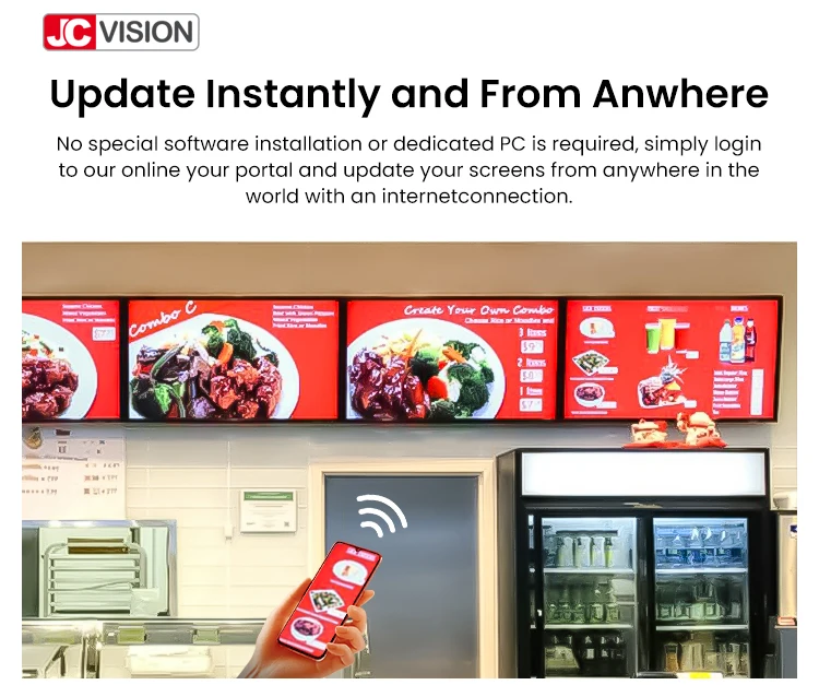 43inch Indoor Lcd Advertising Display LCD Digital signage Player Android System Digital Menu Board