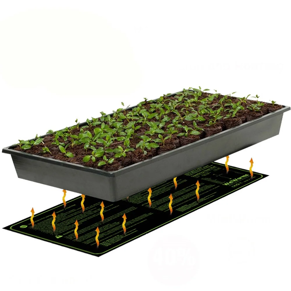 2022 Seedlings Heat Mat 10 x 20.75 Inch IP67 Waterproof Warm Hydroponic Heating Pad for Speeding up Germination