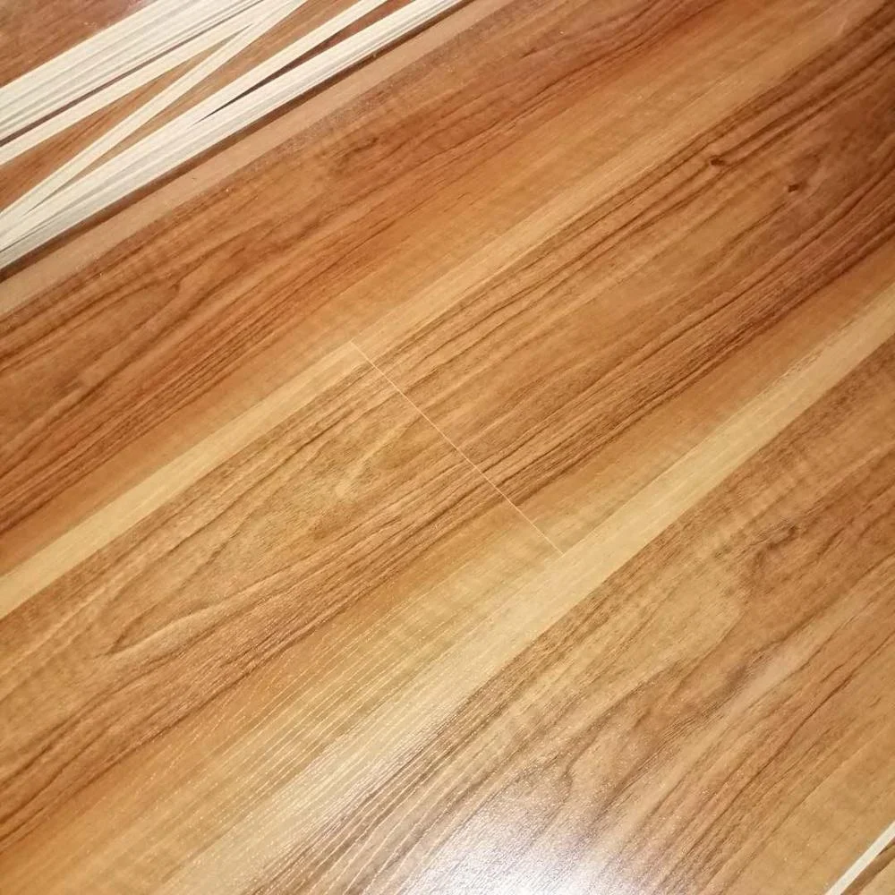 cheap laminate flooring HDF 12mm v groove 7mm laminated flooring bamboo wood