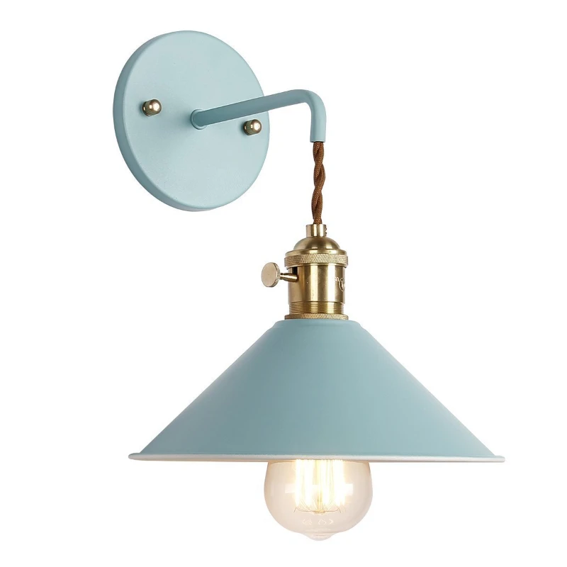 Nordic Macaron color restaurant bar cafe bedroom headboard personality creative decorative lighting wall lamp