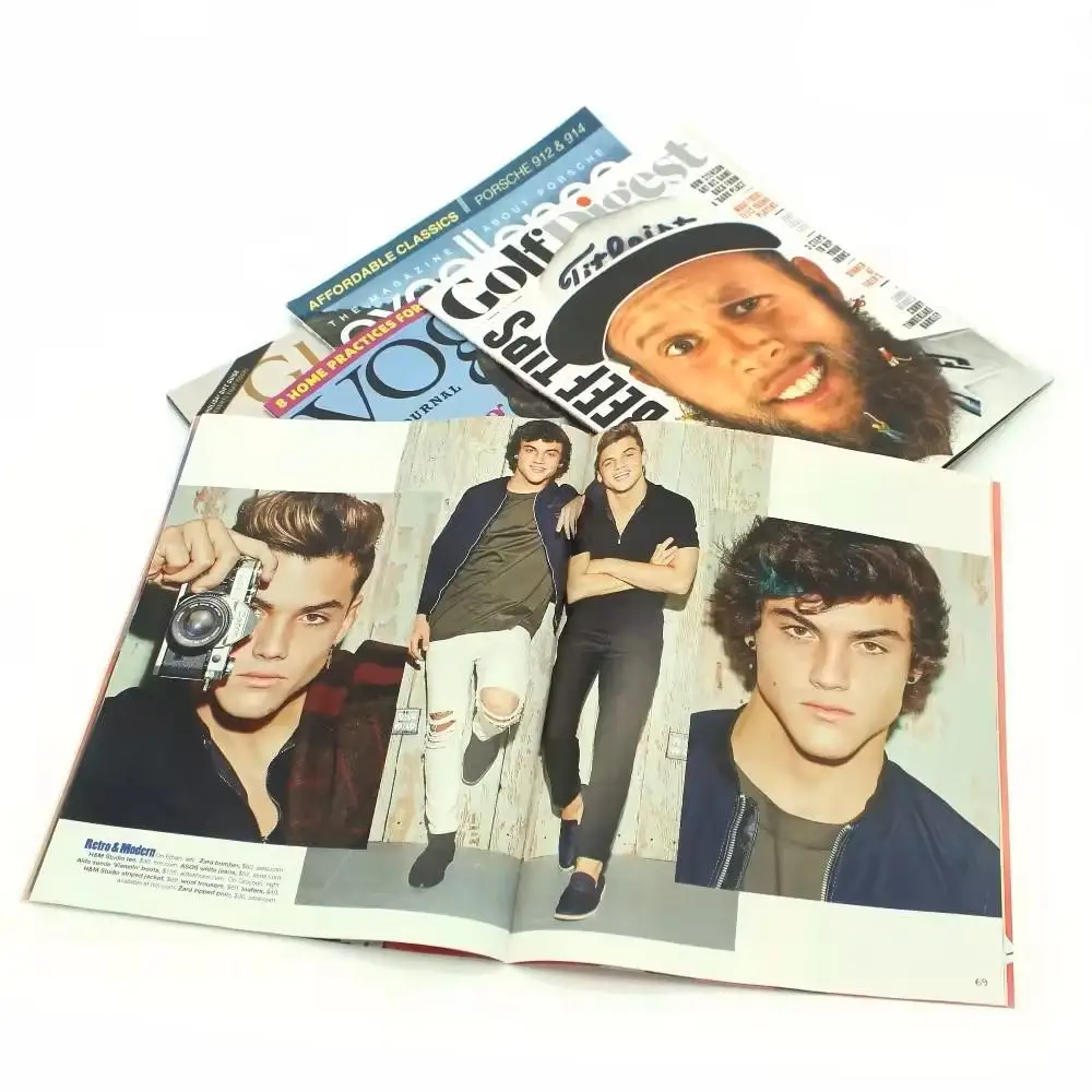 Fast Print Factory Low Price Customized A4 Magazine Softcover Book booklet brochures Printing