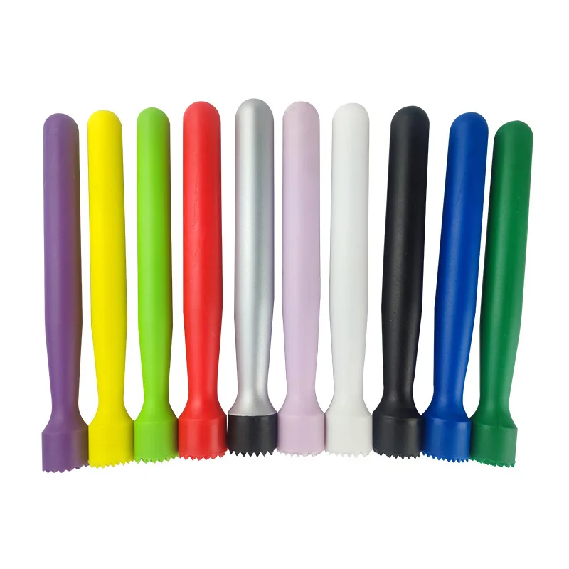 Eco-friendly Plastic Bartender Liquid Lemon Cocktail Mojito Ice Bartender Muddler Stick