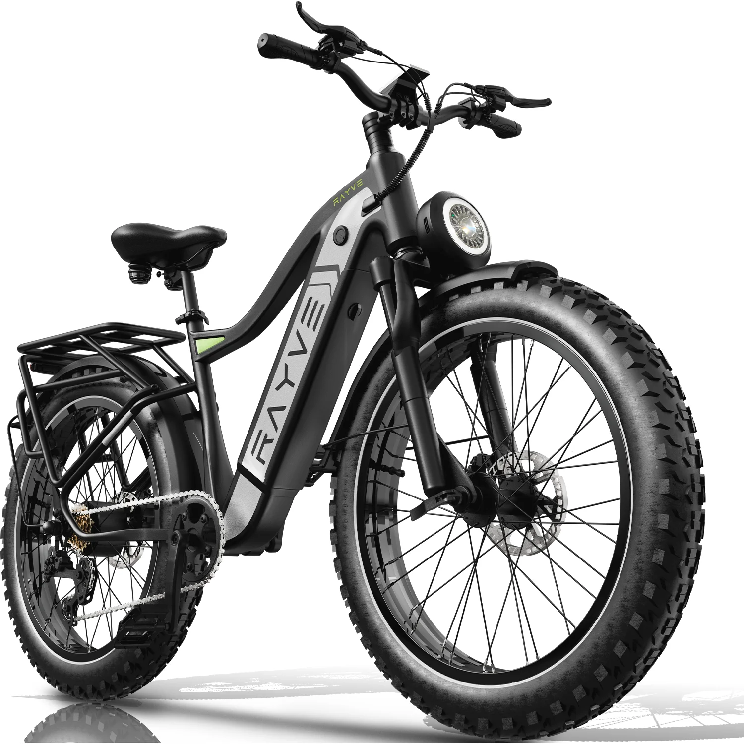 Explorer-26 48V 20AH Battery 1000W Motor 7-Speed Foldable Electric Ebike 26inch Fat Tire Up to 61Miles Range Dual Suspension
