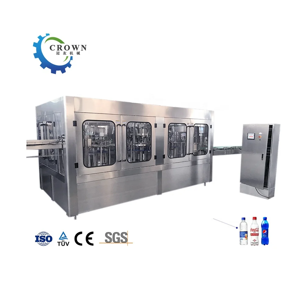 mini soda juice water making machine automatic filling bottling production line manufacturers