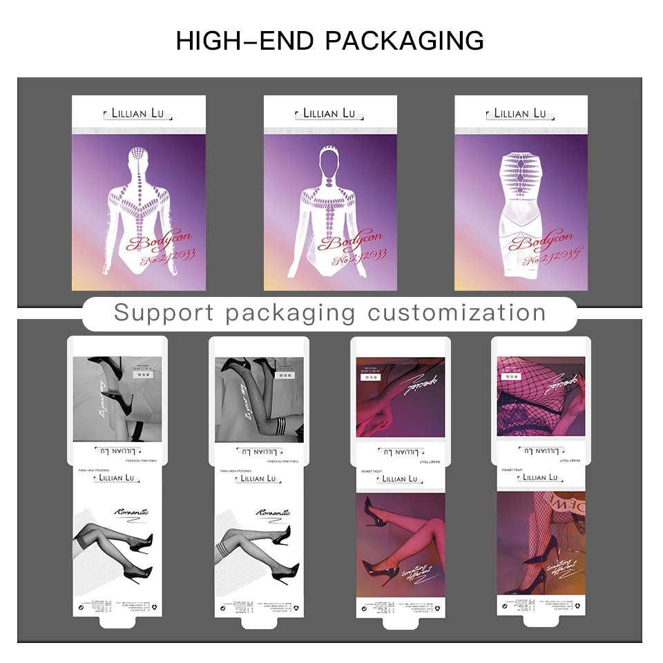 Ladies Mature Hollow-Out Fishnet Jacquard Bodystocking Sexy Lingerie Babydoll