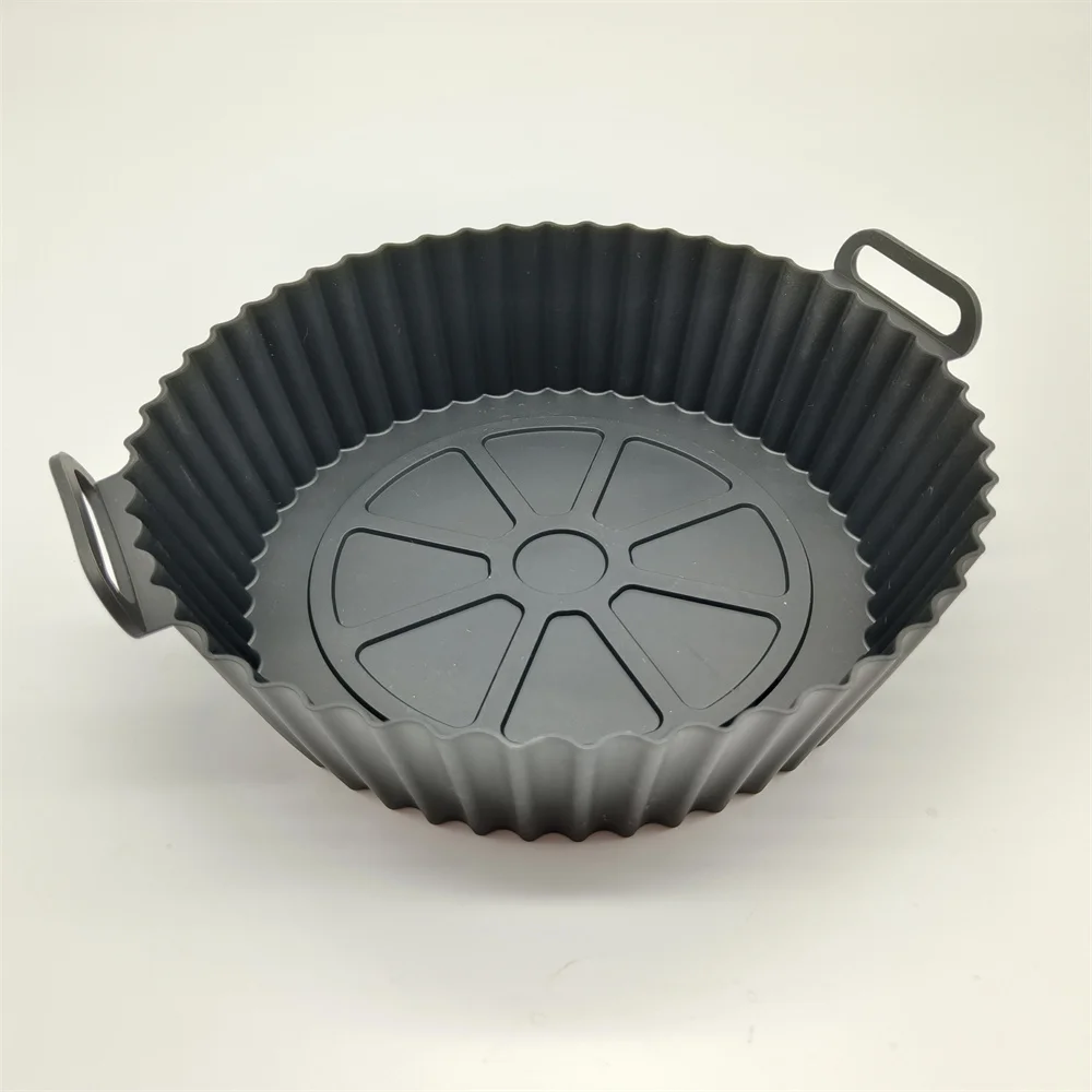 Benhaida 8 inch  Pizza Chicken airfryer silicone liner Food grade Wholesale air fryer silicone baking pan