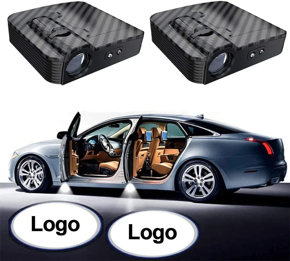 wireless Car Door custom logo Welcome Light LED Projector Lamp for car accessories interior decorative
