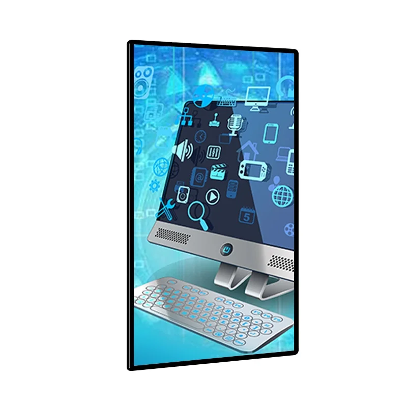 Wholesale 43 inch digital indoor capacitive Wall Mounted Screens wifi USB Android ad player lcd advertising display