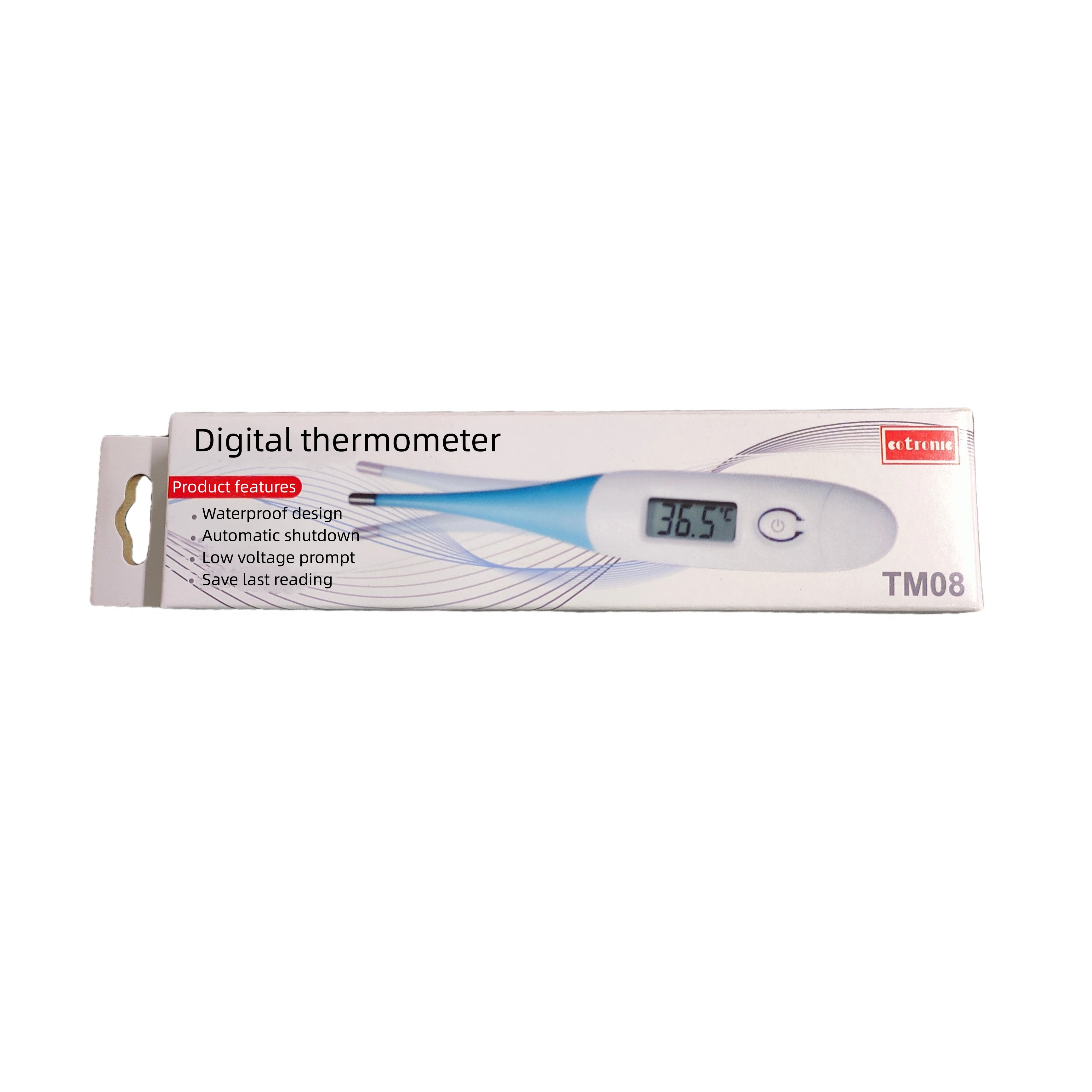 Manufacturer Digital Clinical Thermometer Flexible Tip Fever Thermometer With Waterproof