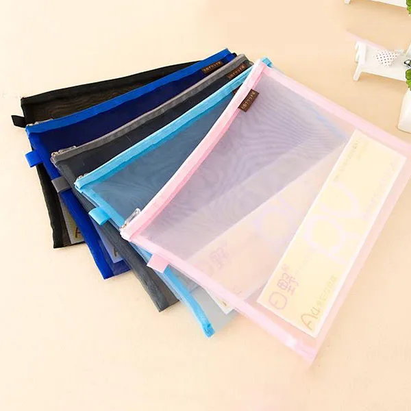 Нейлоновая сетчатая косметичка на молнии