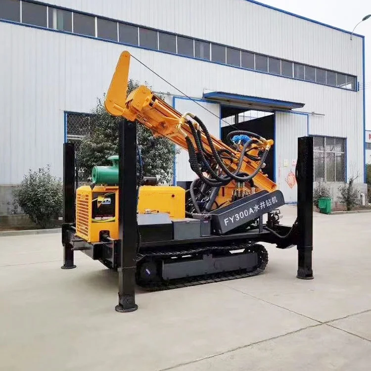 
Fy300 Crawler Hydraulic Machine Dual Motors Provide Power Deep Borehole Water Well Drilling Rig Machine 