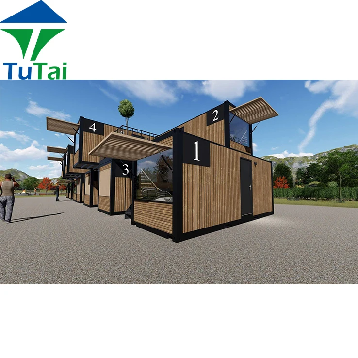 Modern Luxury Folding Portable Flat Pack Prefabricated Container House For Cafe Bar Office Holiday Villa China Wholesale Price