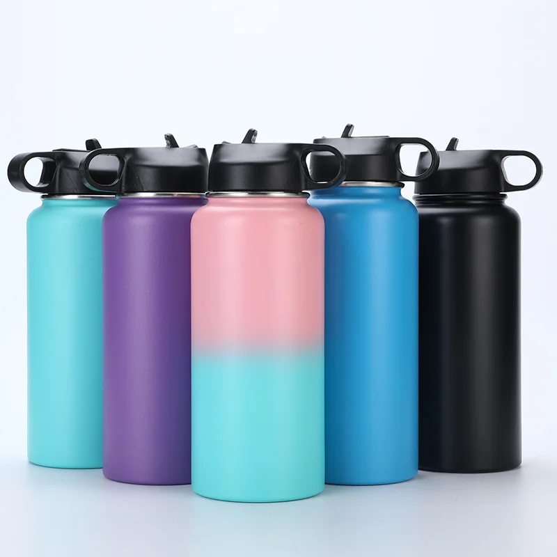 32/40oz Camping Double Wall Thermos Small Mouth Insulated  Portable Stainless Steel Vacuum Flask Manufacturer
