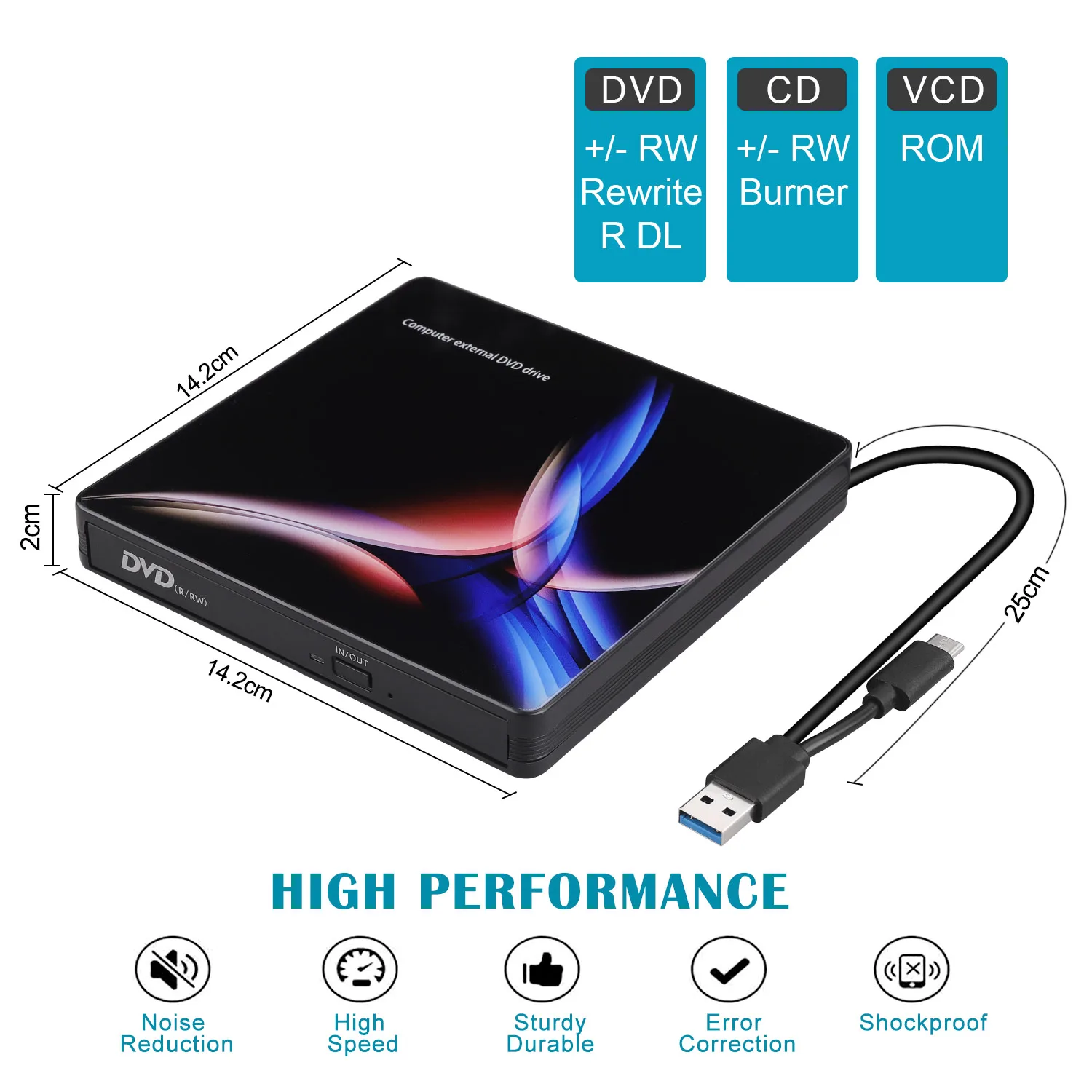 Внешний CD DVD-привод с USB 3 0 и