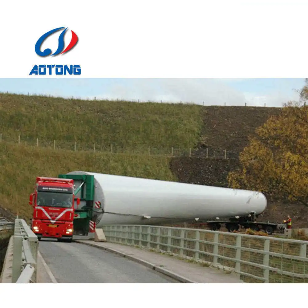 62m Extendable Lowbed Trailer Wind Turbine Blade Transport Lowbed Trailer For Sale