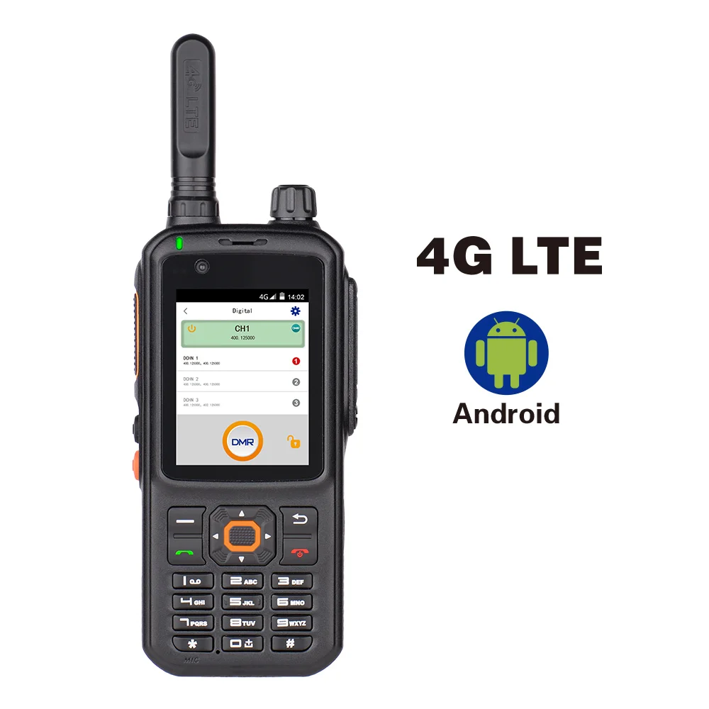 wireless network intercom handheld walkie talkie radio Inrico dual band UHF VHF radio T368 Multi mode DMR+POC walkie talkie