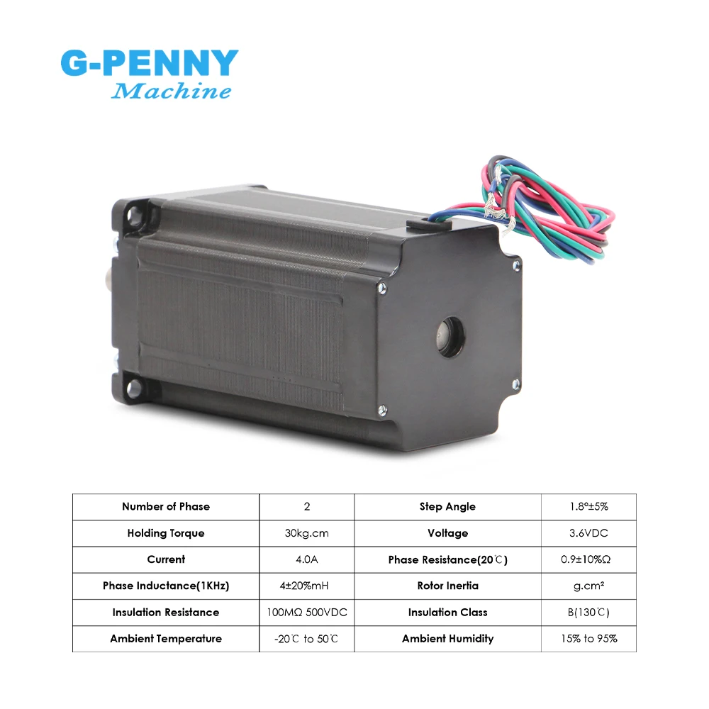 G-Penny NEMA23 57*100 Stepper Motor 300N.Cm 4A L=100mm 3Nm 4 Lead for CNC Engraving Machine 3D Printer