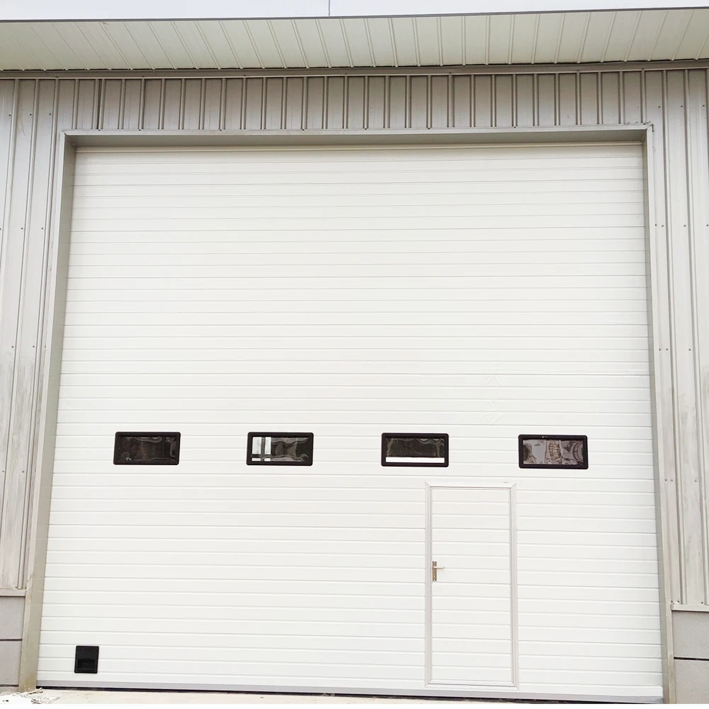 Factory Price Customize Sliding Rolling Gate Remote Control  Wood Steel Security Automatic Garage Door Motor Garage Door