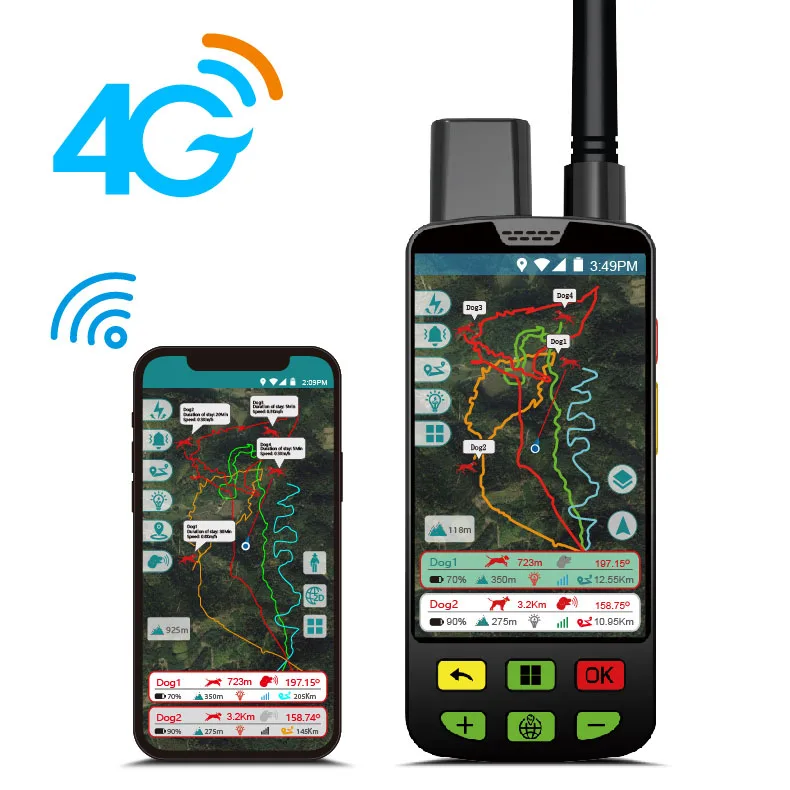 ESEEK Waterproof Pet tracker WiFi 4G Hound Gps Tracker Hunting Dog Gps Tracking Collar