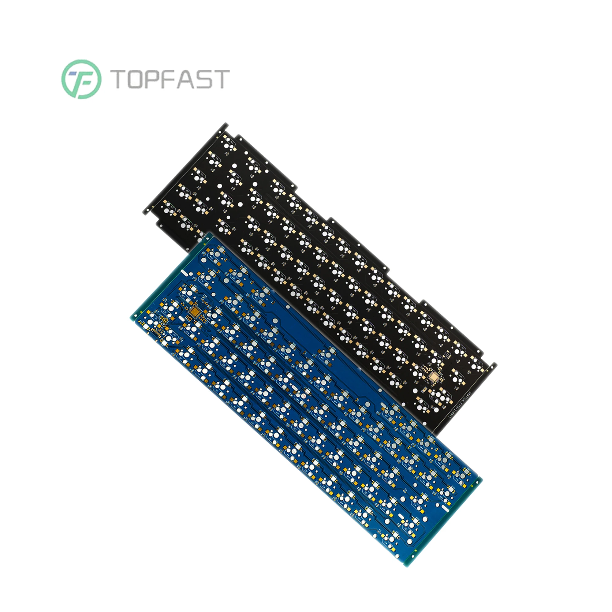 Fr4 Supplier Bare PCBA PCB Board Manufacturer Type C Hot Swap RGB 80% Tenkeyless Tkl DIY Qmk Mechanical Keyboard PCB ISO