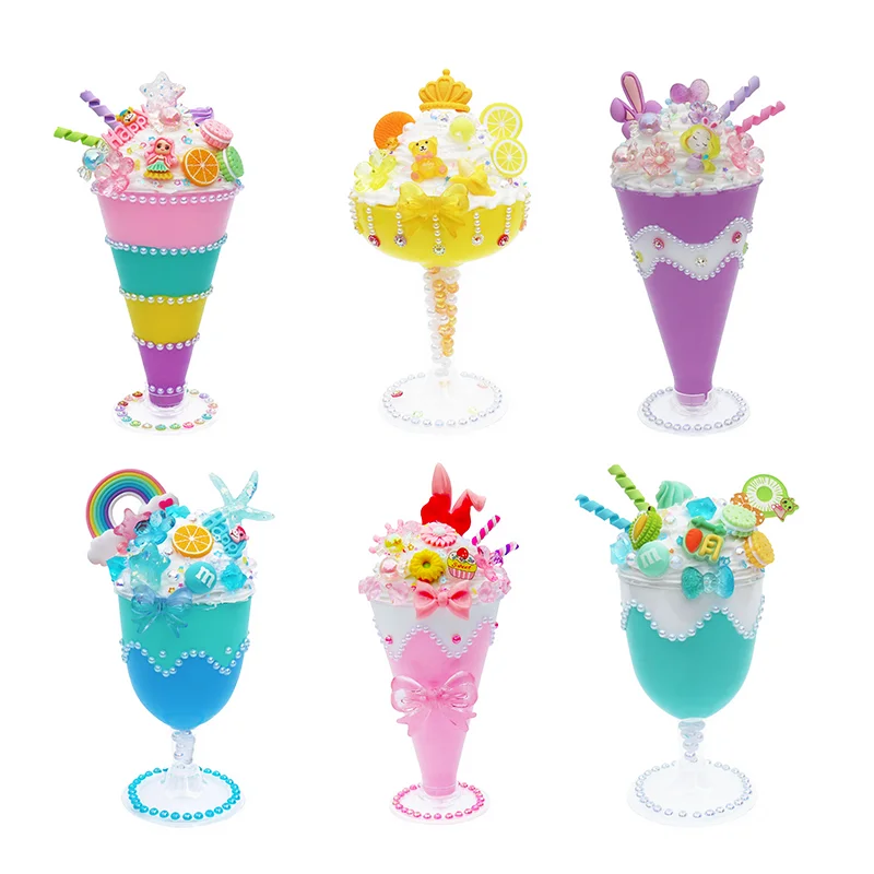 2024 New Design Non Toxic Diy Ice Cream Glue Kit Whipped Cream Clay Glue Whipped Simulation Case