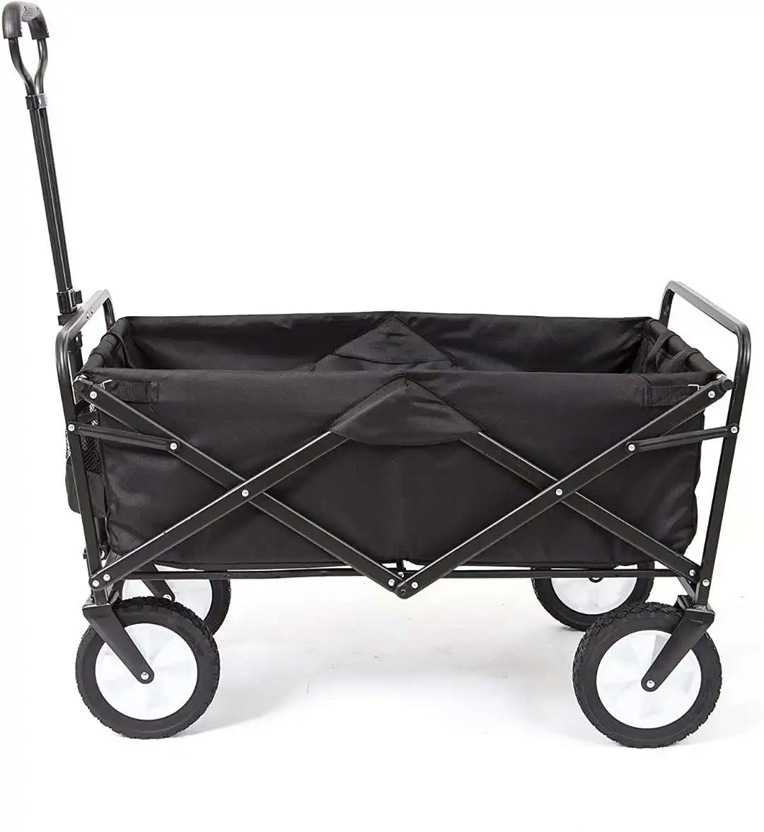 
In Stock.Outdoor foldable wagon 4 Wheels Collapsible Utility Cart Portable Storage Basket Garden Beach Trolley  (1600066949584)