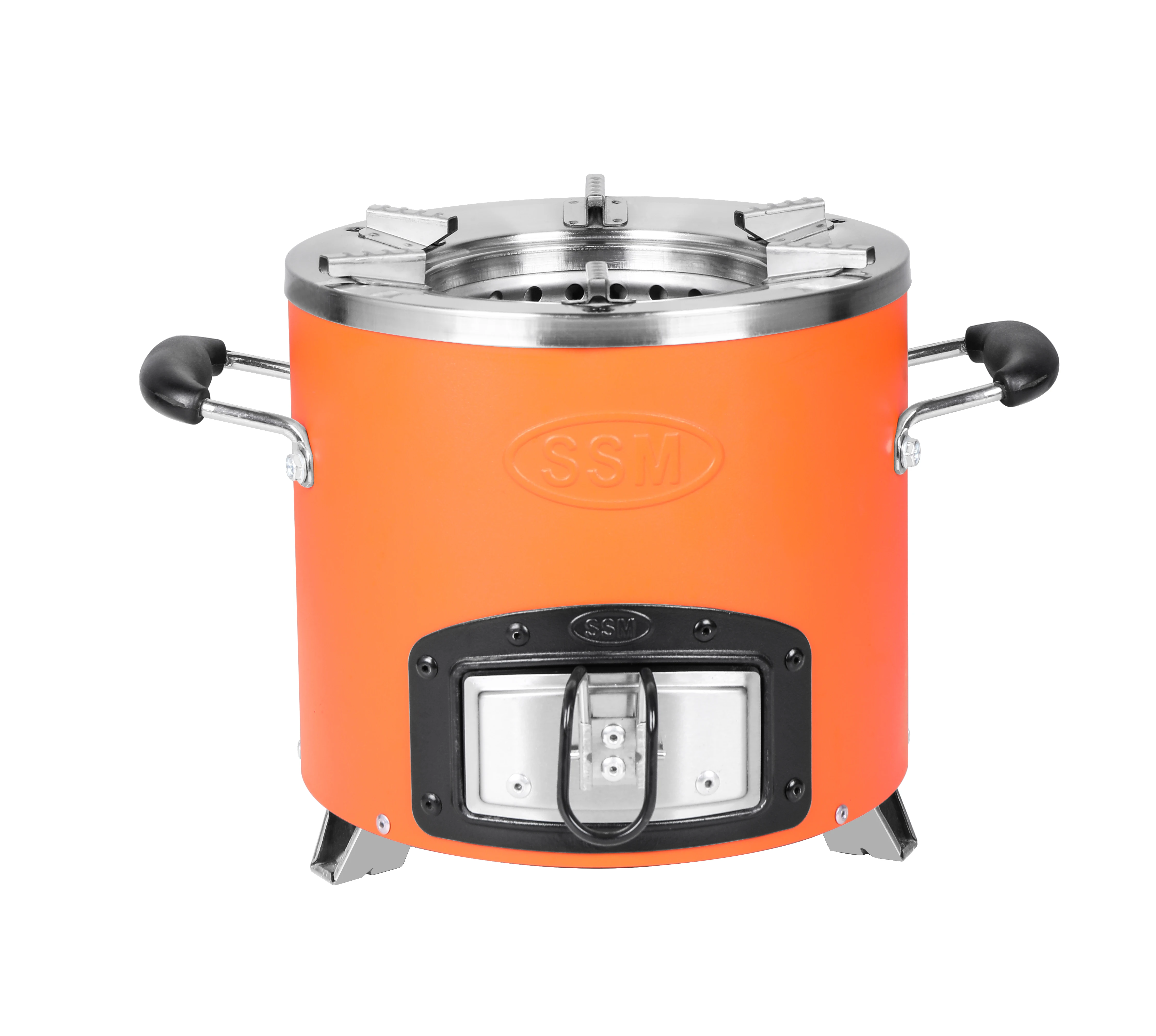 ICS Biomass Improved Coal Cookstove Cook With Wok Burner Lightweight Clean Kitchen Stove