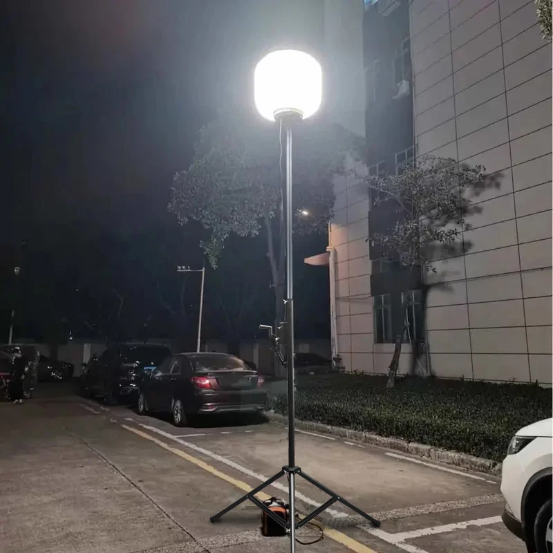 Portable 100W Mini Series Light Tower for Outdoor Lighting Balloon-Style Light Tower