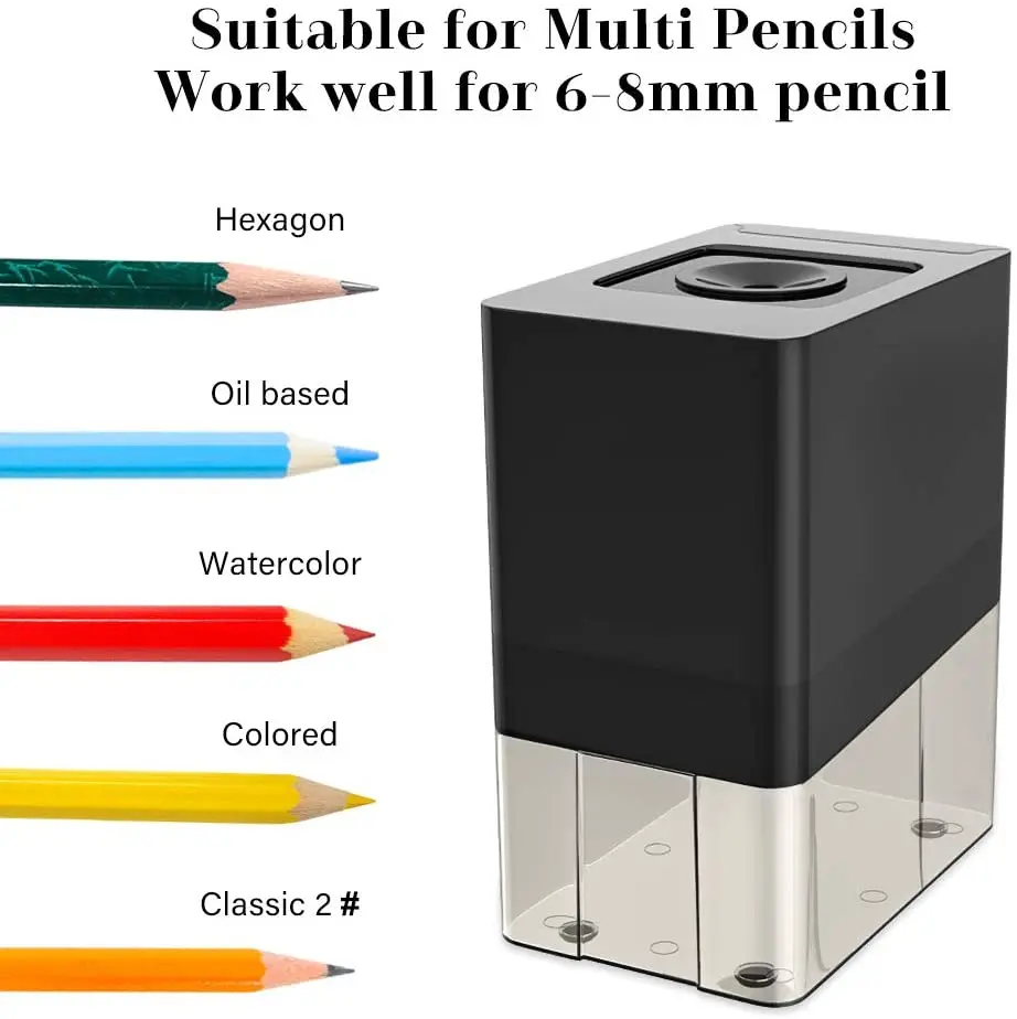 Heavy Duty Automatic Smart Sharpening Wholesale  Single Hole Pencil Sharpener School Suppler