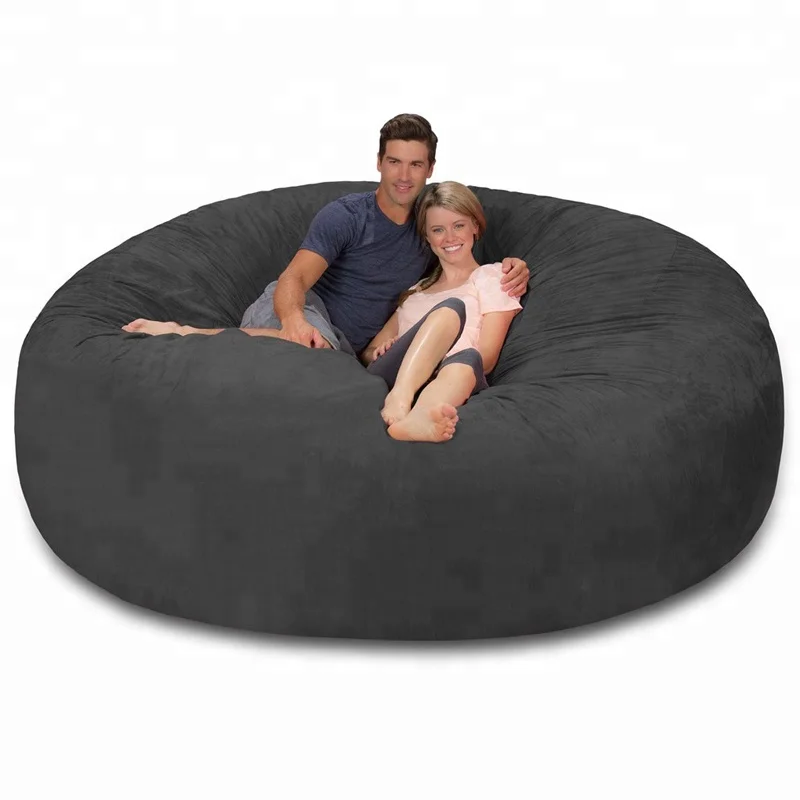 Customized Soft Coffee Bean Bag Sofa Bed Living Room Furniture Velvet Leisure Bean Bag Chair