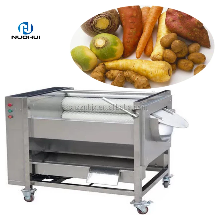 Industrial Malanga Brush Washing And Peeling Machine Taro Peeler Sweet Potato Cleaning And Peeling Machine