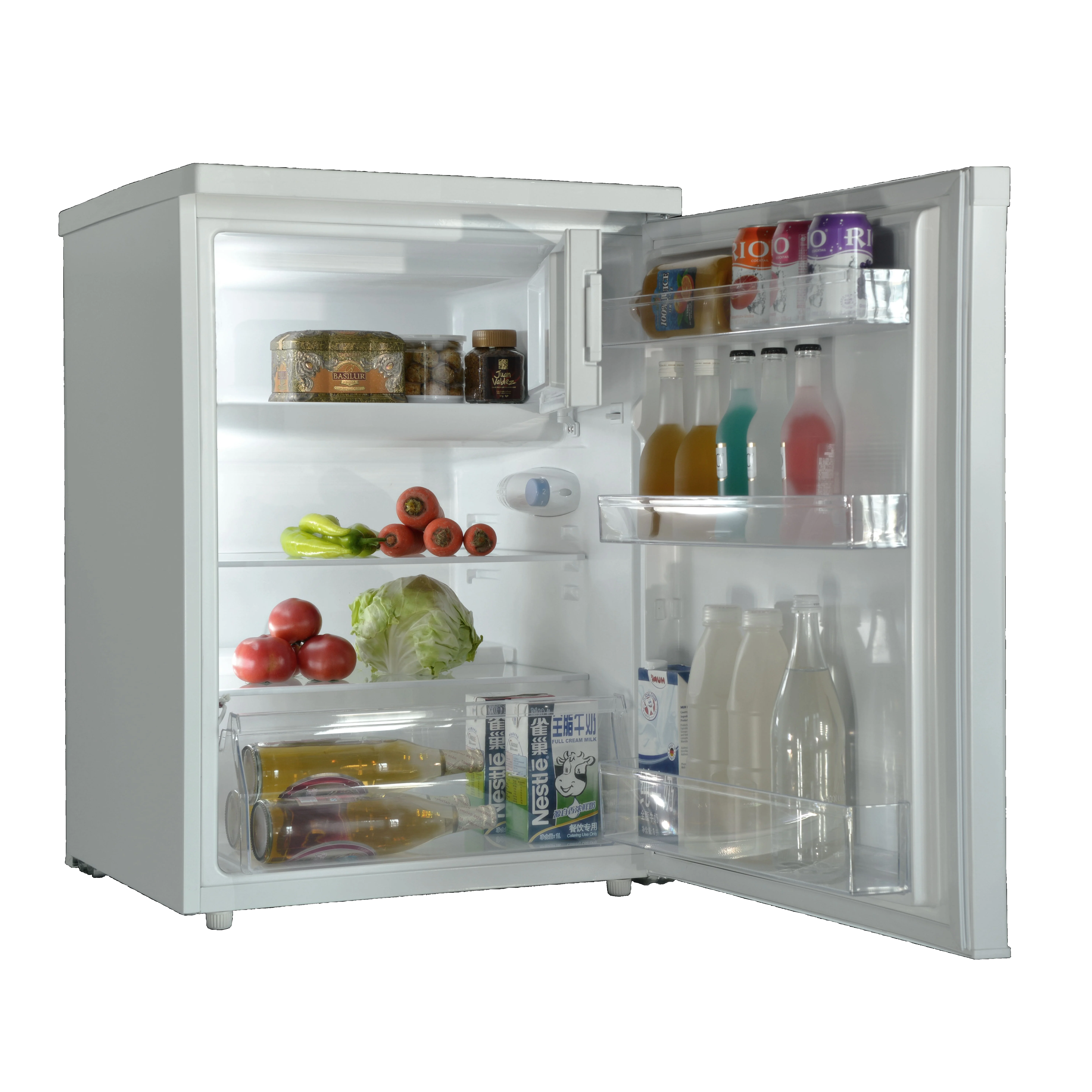 138L Domestic Home Apartment Table Top Single Door Minibar Hinges Fridge